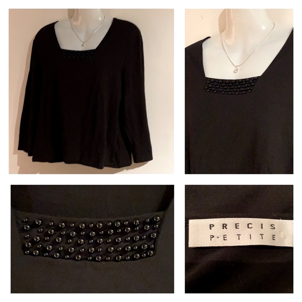 🍒 Black Pearl Top by Precis Petites !!! Size M